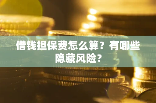 北京借钱担保费怎么算？有哪些隐藏风险？