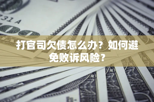 北京打官司欠债怎么办？如何避免败诉风险？