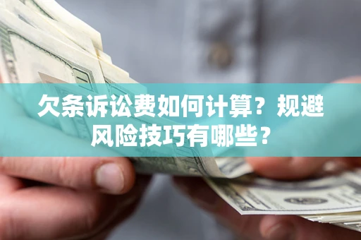 北京欠条诉讼费如何计算？规避风险技巧有哪些？