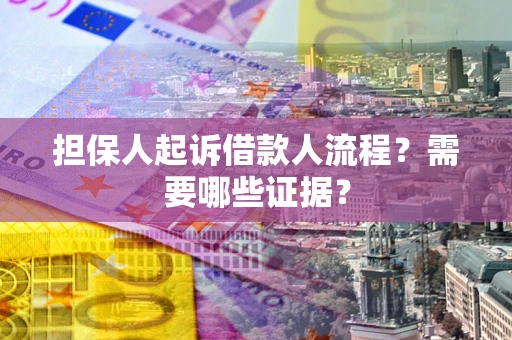 北京担保人起诉借款人流程？需要哪些证据？