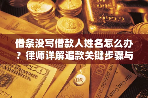 北京借条没写借款人姓名怎么办？律师详解追款关键步骤与证据链构建