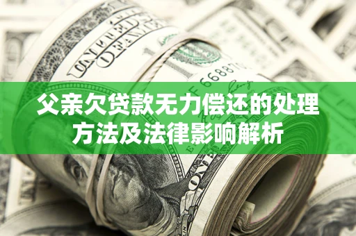 北京父亲欠贷款无力偿还的处理方法及法律影响解析