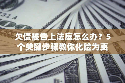 北京欠债被告上法庭怎么办？5个关键步骤教你化险为夷