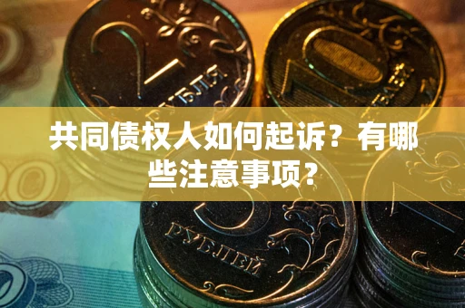 北京共同债权人如何起诉？有哪些注意事项？